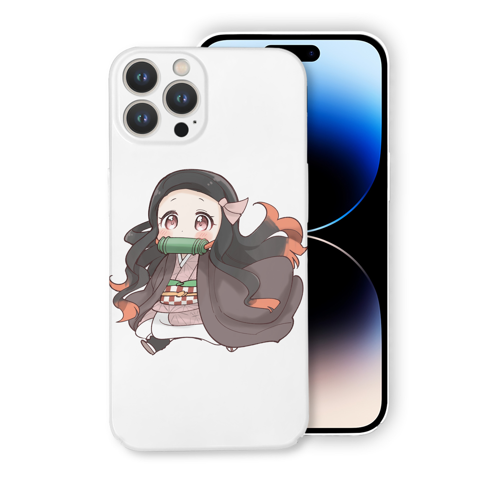 （画像用） 鬼滅の刃（きめつのやいば）竈門 禰󠄀豆子／かまど ねずこ Kamado Nezuko 【iPhone 14シリーズ対応】ハードケース